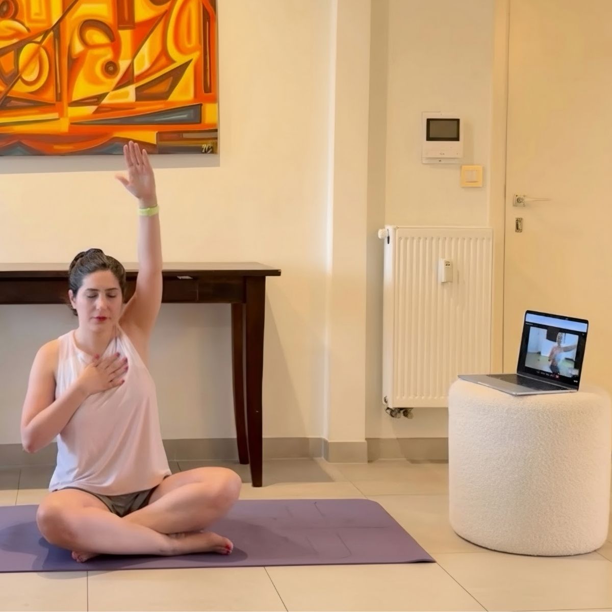 Reshanti, a marketplace for live, one-on-one online yoga classes